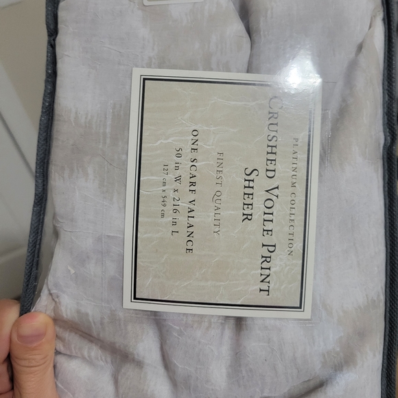 Voile Sheer Scarf Valance - Picture 2 of 2